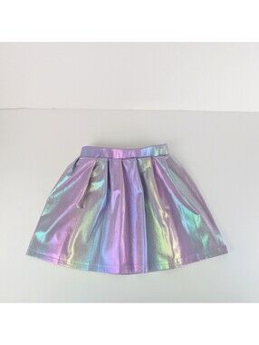 Shein Girls Purple Iridescent Skirt (Size: 4Y)